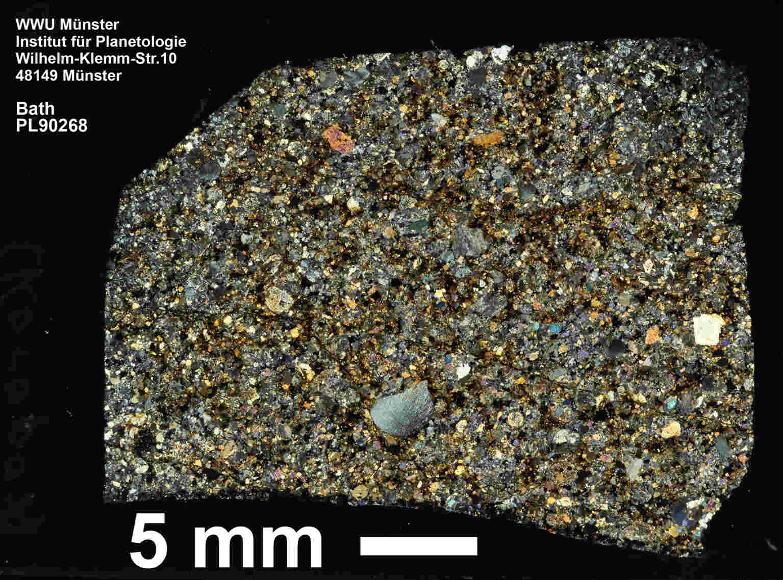 Meteorite section